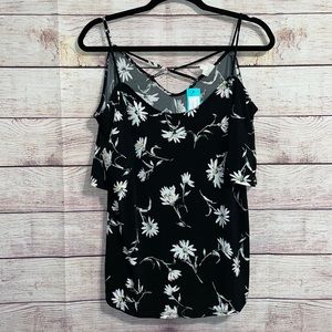 NWT Kaleigh Stitch Fix Floral XL Cold Shoulder Blouse ✨
